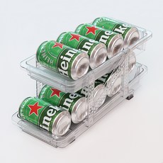 DALPAENGI LIVING 冰箱整理寬度可調飲料架, 單一顏色, 1個