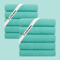 Cotton Harmony 優質飯店毛巾 40支精梳棉, 薄荷綠色, 10條