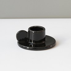 심플앤글로우 가정용 파티 인테리어 촬영 감성 도자기 캔들 홀더 커피잔, 블랙