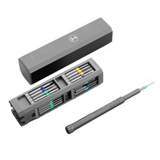 Dr리빙스토어 비트 자기흡입 디자인 알루미늄 케이스 롱컬러비트 32p 세트, 1세트