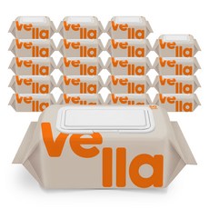 벨라 에센스 엠보싱 물티슈 캡형, 20개, 100매, 50g