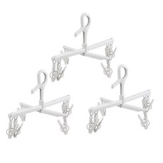 MONACO OLIVE 褲子專用曬衣架, 3個, 白色