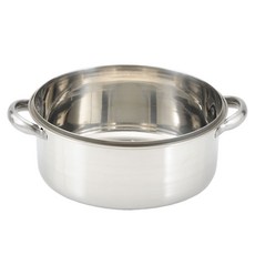 Hanyang金屬不鏽鋼餃子鍋 不鏽鋼蒸鍋 245mm*57mm*45mm, 小號（直徑245mm x 高57mm x 深45mm）, 1個