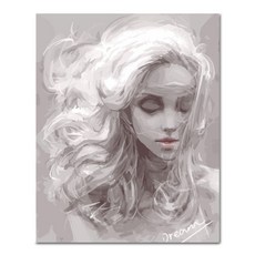 ADICO DIY 繪畫女人的心 PFF35 40 x 50cm, 混色