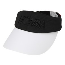 혼마골프 여성용 썬바이저 골프모자 HWGC017R906 0102, WHITE + BLACK