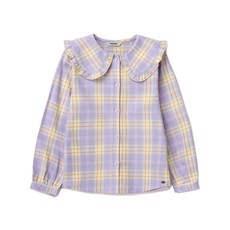 Renoma 兒童女童大領格紋女式襯衫 R2312B352