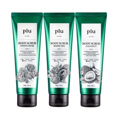plu 身體磨砂膏 白麝香 200g+綜合漿果 200g+椰子 200g, 1組
