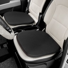 XFIT 透氣網眼圓形通風車用夏季坐墊, 黑色, 2個