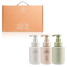 LALA&MORE Scent Set純淨香氛洗手慕斯三重禮盒 森林花園+木質檀香+微風徐徐 3瓶組, 1組, 300ml