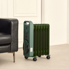 HungShin 節能型 Orccy 家用 7葉片 900W 電暖器, ORRCY-09S(綠色)