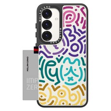 모란카노 시크릿 카드포켓 가죽 라인아트 디자인 휴대폰 케이스