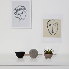 Daehan Mall 室內裝飾石球擺件, 米色