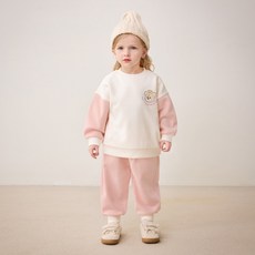 mollimelli 邱比特小熊刷毛上下衣套裝