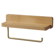 市集風格高級木製雙捲衛生紙架, 櫸木, 1個