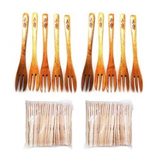 彼得兔木叉子 10入+甜點竹叉子 200入, 1套