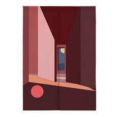 Market A 太陽與月亮隔間門簾, 款式 4