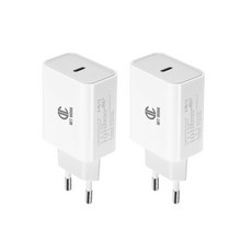 DC NET WORK Lionel PD Type c 快速充電器 18W, 白色的, 2個