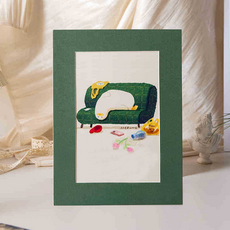 Silver Zero 泡棉板相框 10入組, 1套, 復古綠