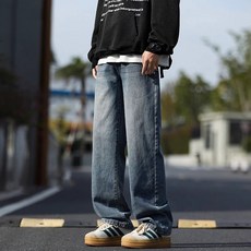 MarketA 男款水洗內刷毛牛仔褲