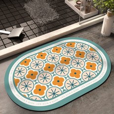 WIDEREHOME 北歐風瓷磚藝術地墊, 橘色