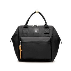 QINDU 기저귀 토트백, 블랙