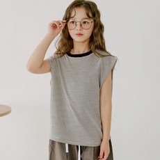 vavkids 青少年兒童配色條紋無袖T恤