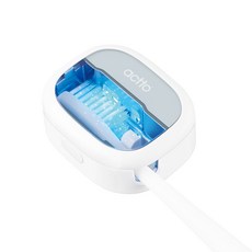 엑토 UVC LED 충전식 휴대용 무선 칫솔 살균기, TBS-02, 화이트