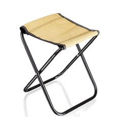 Star 簡約彩色摺疊露營椅 + 便攜收納袋, 黃色, 1個