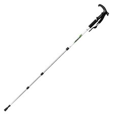 4段簡易登山杖T型 AA-068, 白色的