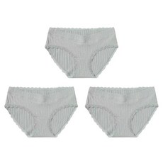 줄무늬 레이스 로우웨스트 임산부 팬티 3p 세트
