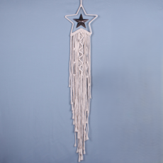 힘룸 예쁜 마크라메 벽장식 화이트 블랙 별, 혼합색상