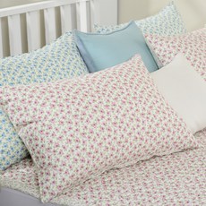 gBEDDING 碎花30支棉質枕套 2入+枕芯 2入, 粉色的