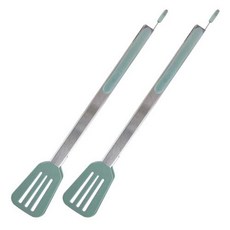 PUKO 矽膠烤肉夾 38.8cm, 薄荷, 2個
