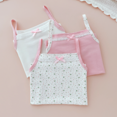 Avanchy 女童用 Petit Flower B款背心 3件組