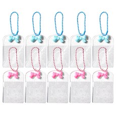 迷你照片夾鑰匙圈 2款 x 5入組, 混色