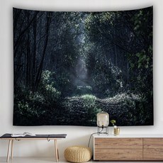 MA 森林背景感性織物海報, 黑暗森林