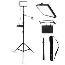 DAEHAN 多功能感性露營車宿LED照明+彎管支架照明組, 單一商品(白色), 1套