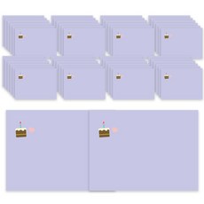 可愛動物信封, 蛋糕, 50個