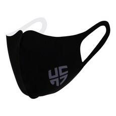 HENRY STUART 成人款字母Logo 3D立體彩色口罩, 黑色