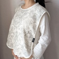 Cherinette 媽媽圍兜 哺乳圍裙 拍嗝墊, 3層索伊登, 1個, 1入