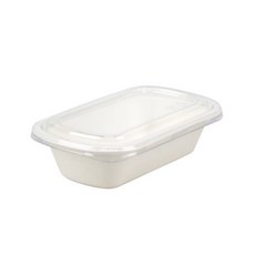 包裝大將紙漿橢圓形容器 白色 800ml B-046, 1件, 50個