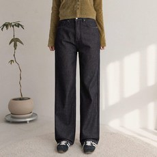 andstyle 女款 短版/基本款/長版 第14彈 內刷毛發熱防褪色寬版牛仔褲 265027