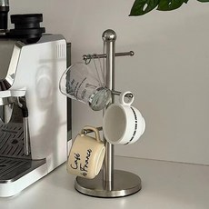 Bareunliving Sodam 不鏽鋼杯架, 銀色, 1個