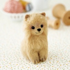 HAMANAKA 羊皮氈 DIY 套件 441-450, 1套, 博美犬