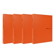 ECO Chungwoon 環保迷你活頁夾 3孔 A4, 橘色, 4個
