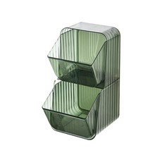 Block Mart 廚房用品 壁掛式 多用途 咖啡茶包收納盒, 1個, 綠色