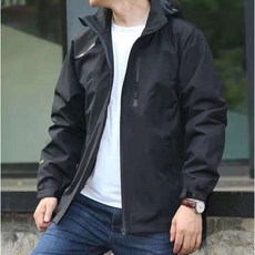 男士防風防水戶外防風連帽運動登山夾克