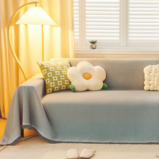 테이아 프렌치풍 타월감성 소파커버, 그레이, 1개