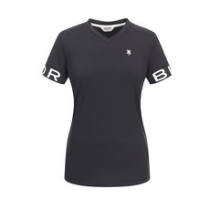 톨비스트 여성용 소매 로고 브이넥 티셔츠 GABU3-WKE550