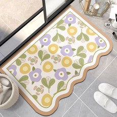 Witherhome可愛花朵波浪多功能墊, 棕色